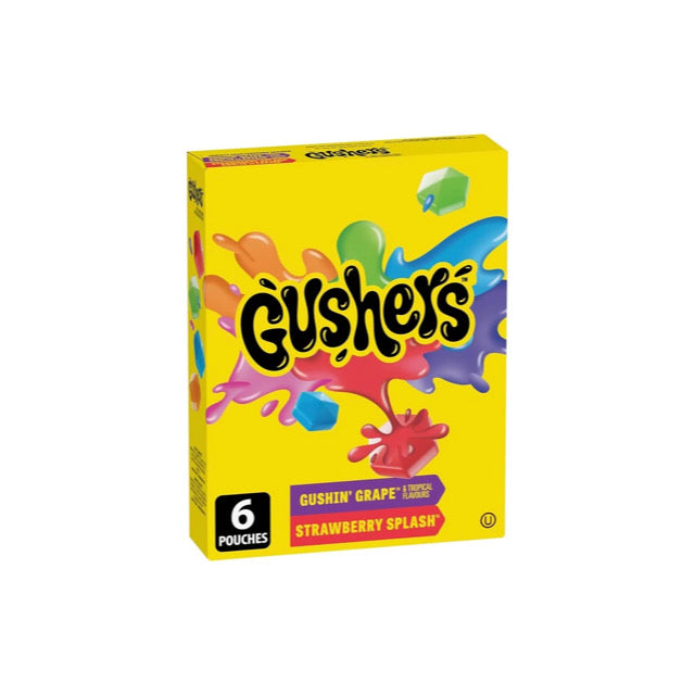 Betty Crocker Gushers Variety Pack Fruit Snacks 6-Pack (138g) - Canada