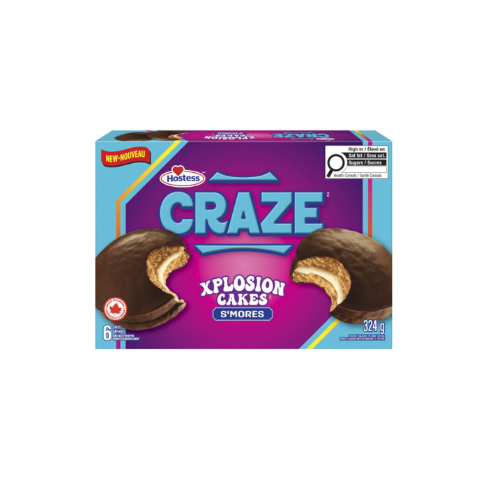 Hostess Craze Xplosion S’mores Cakes 6-Pack (324g) - Canada