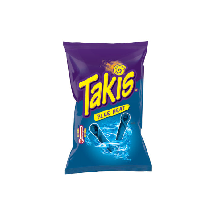 Takis Blue Heat Rolled Tortilla Corn Chips Large Bag (260g) - Canada