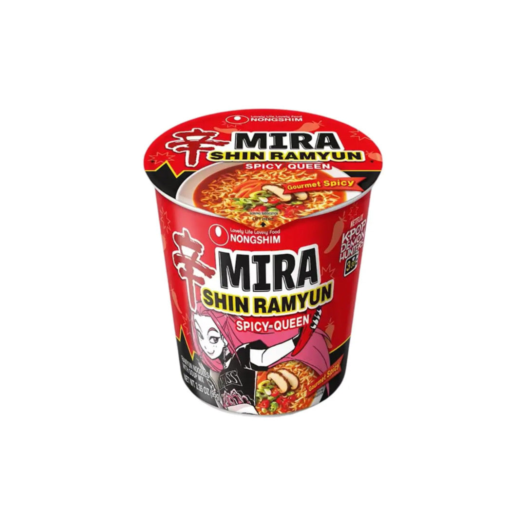Nongshim x K-POP Demon Hunters Mira Shin Ramyun Gourmet Spicy Cup Noodles (57g) - Korea