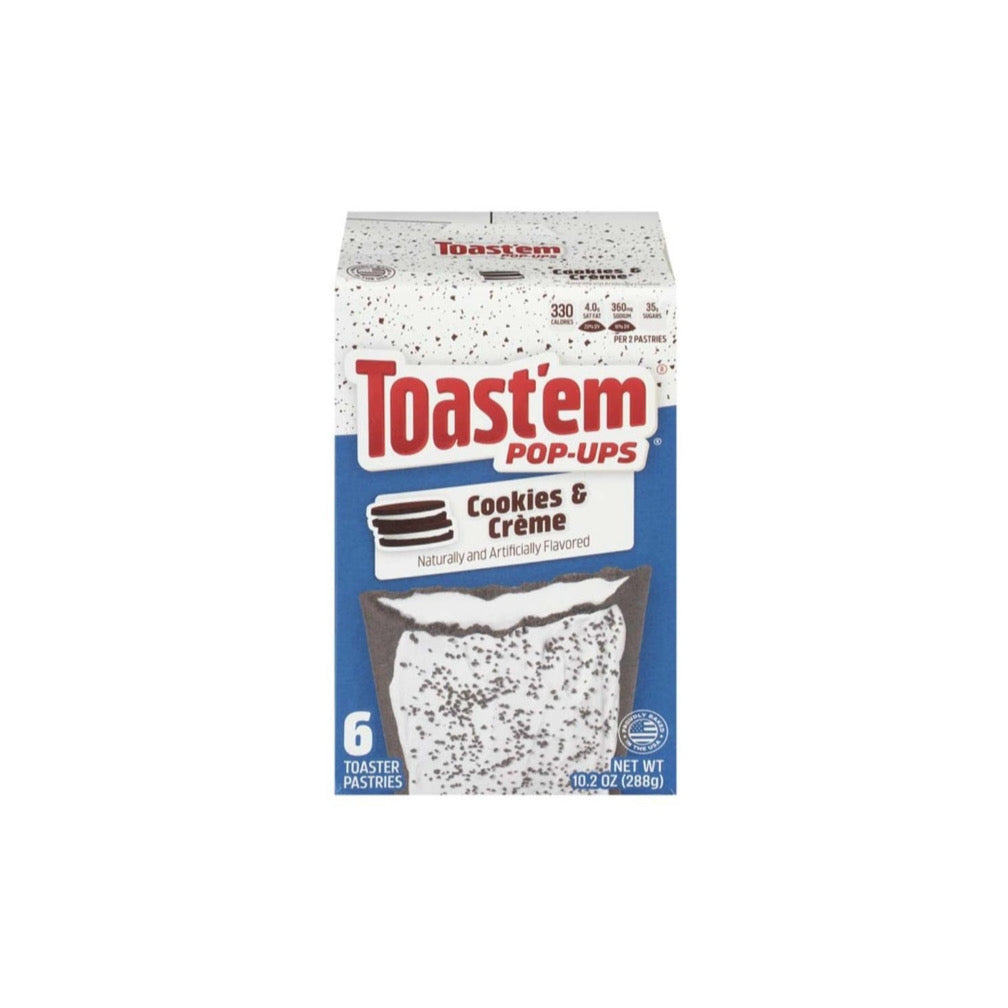 Toast’Em Pop-Ups Cookies & Crème Toaster Pastries 6-Pack (288g) - America