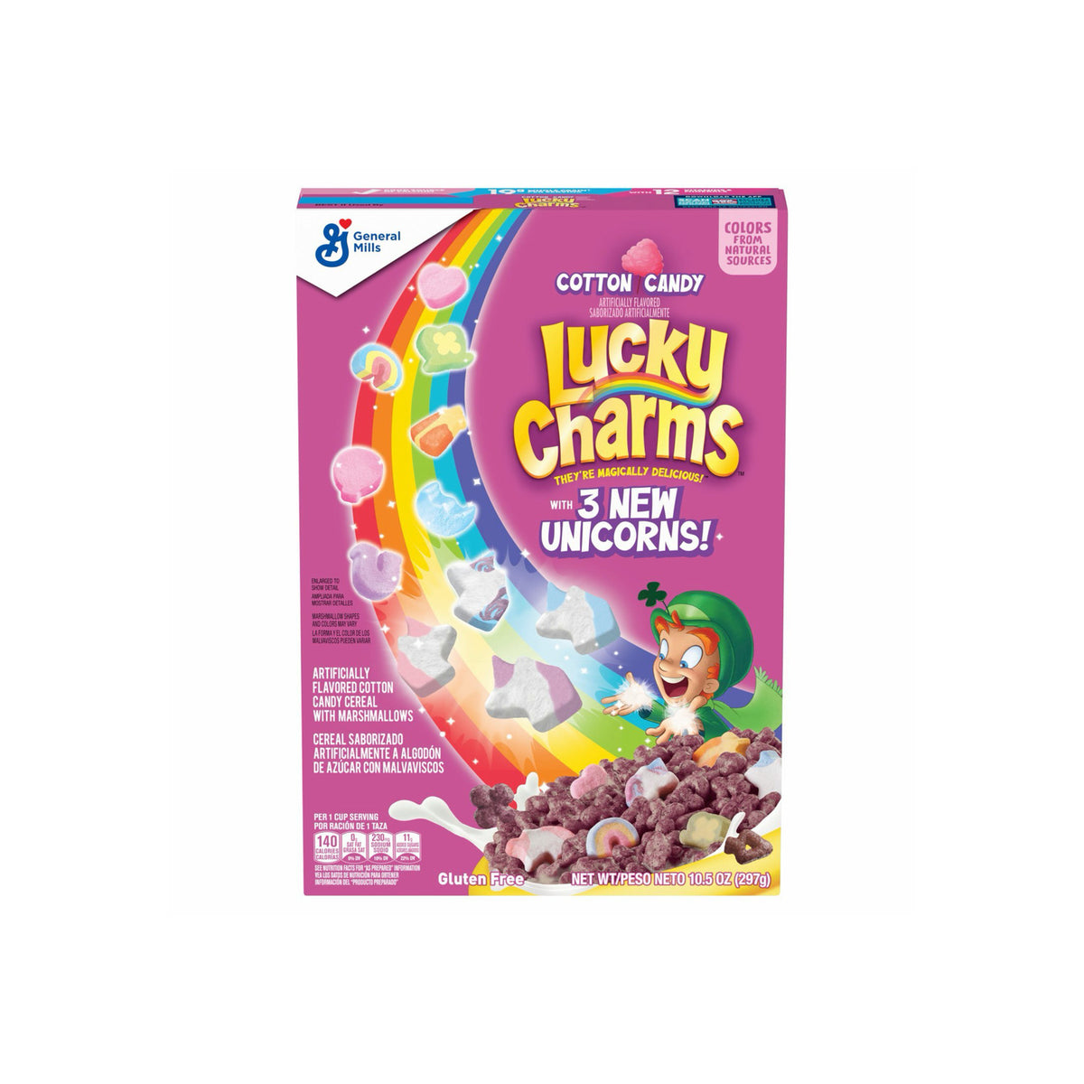 General Mills Lucky Charms Cotton Candy Cereal (300g) - Canada