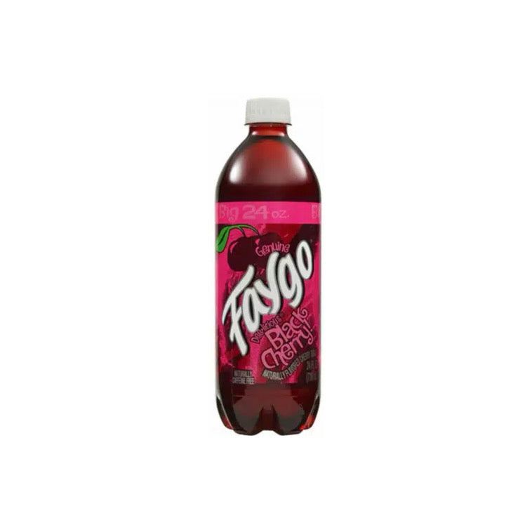 Faygo Black Cherry Soda Bottle (710ml) - America