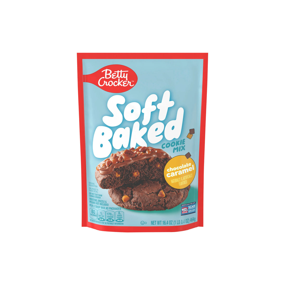 Betty Crocker Chocolate Caramel Soft Baked Cookie Mix (464g) - America