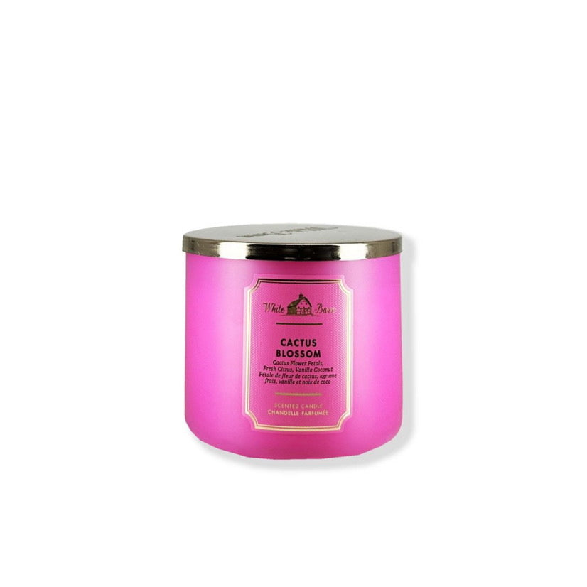 Bath & Body Works White Barn Cactus Blossom 3 Wick Candle - America