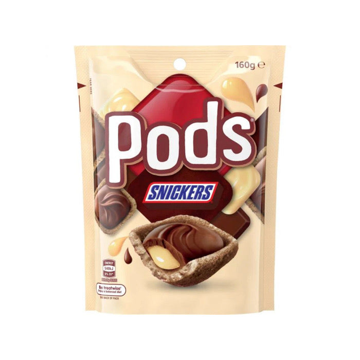 Pods Snickers Crispy Baked Wafers (160g) - Australia