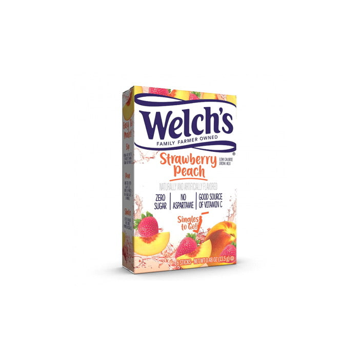 Welch's Singles to Go 6 pack Strawberry Peach (13.5g) - America