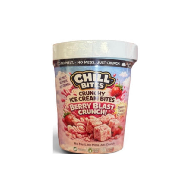 CHILL BITES BERRY BLAST CRUNCHY ICE CREAM BITES (50g) - America