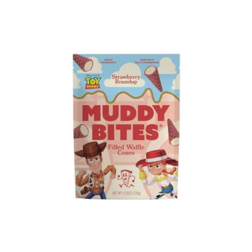Muddy Bites Toy Story Strawberry Roundup Filled Waffle Cones (120g) - America