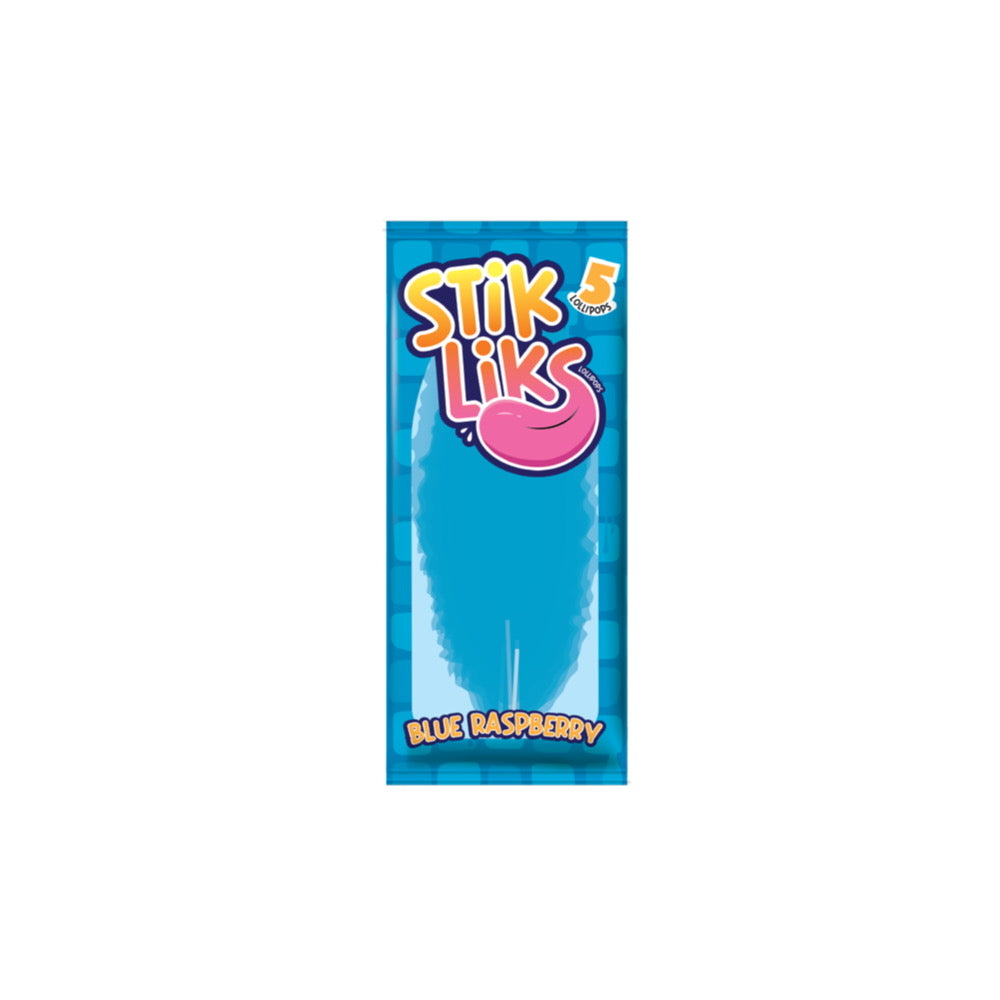 Stik Liks Blue Raspberry Mouldable Lollipops 5-Pack (50g) - America