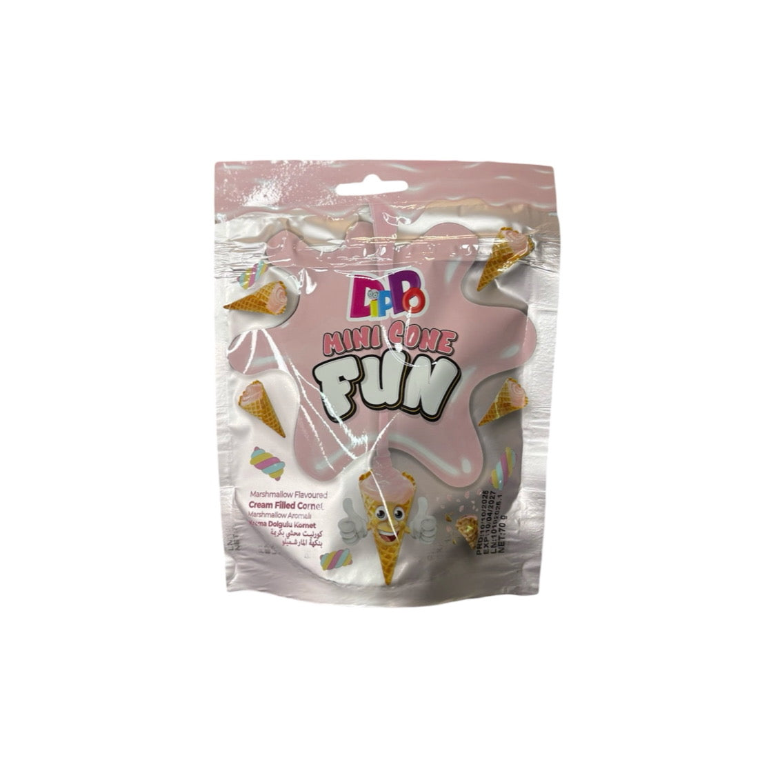 Dippo Mini Cone Fun Marshmallow (70g) - Turkey