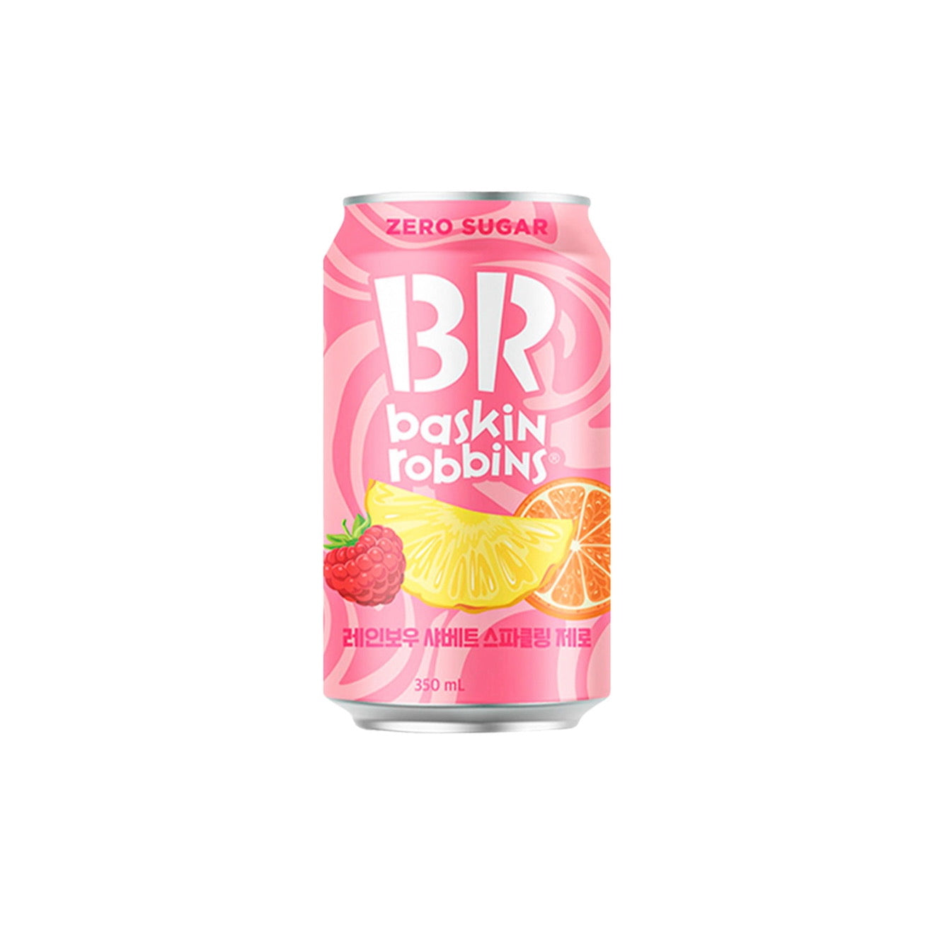 Baskin Robbins Rainbow Sherbet Sparkling Zero (350ml) - Korea