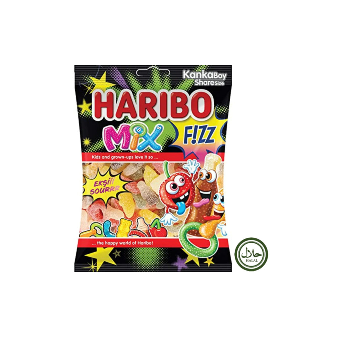 Haribo Fizzy Mix Eksi Peg Bag (70g) - Turkey