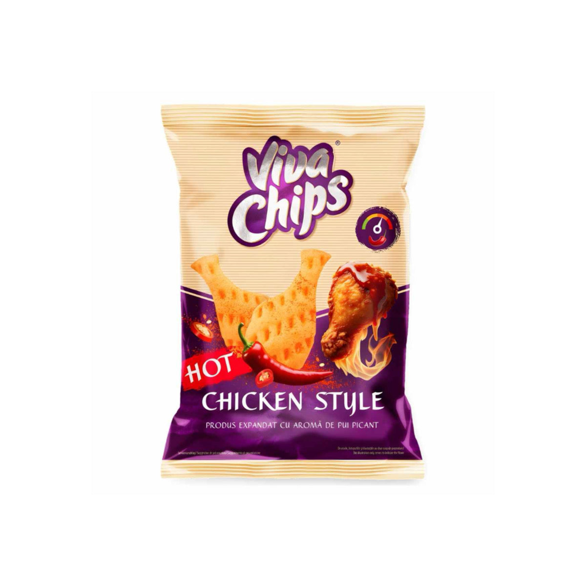 Viva Chips Hot Chicken Style (80g) - Romania