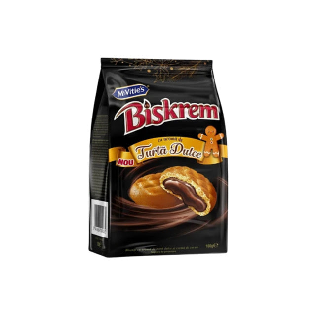 McVitie’s Biskrem Gingerbread Cocoa Filled Cookies (160g) - EU