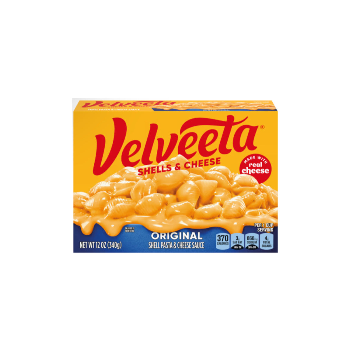 Velveeta Original Shells & Cheese Pasta & Cheese Sauce (340g) - America