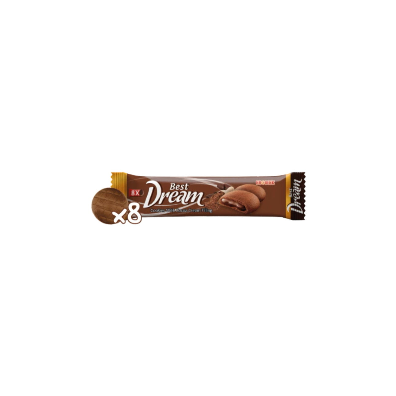 Best Dream Cocoa Cookies With Cocoa Filling (70g) - Romania