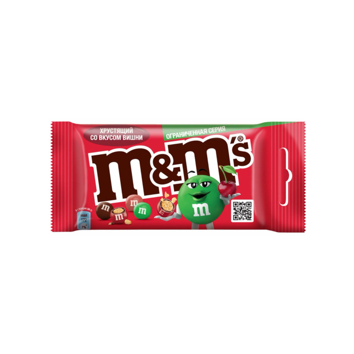 M&M’s Crispy Cherry Chocolate Candies Pouch (36g) - Russia