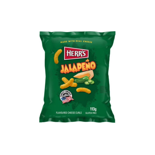 Herr’s Jalapeño Flavored Cheese Curls (113g) - EU