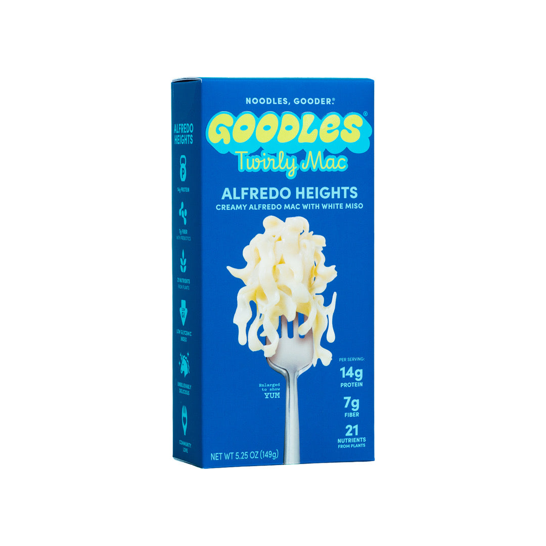 Goodles Twirly Mac Alfredo Heights Creamy Alfredo Mac with White Miso (149g) - America