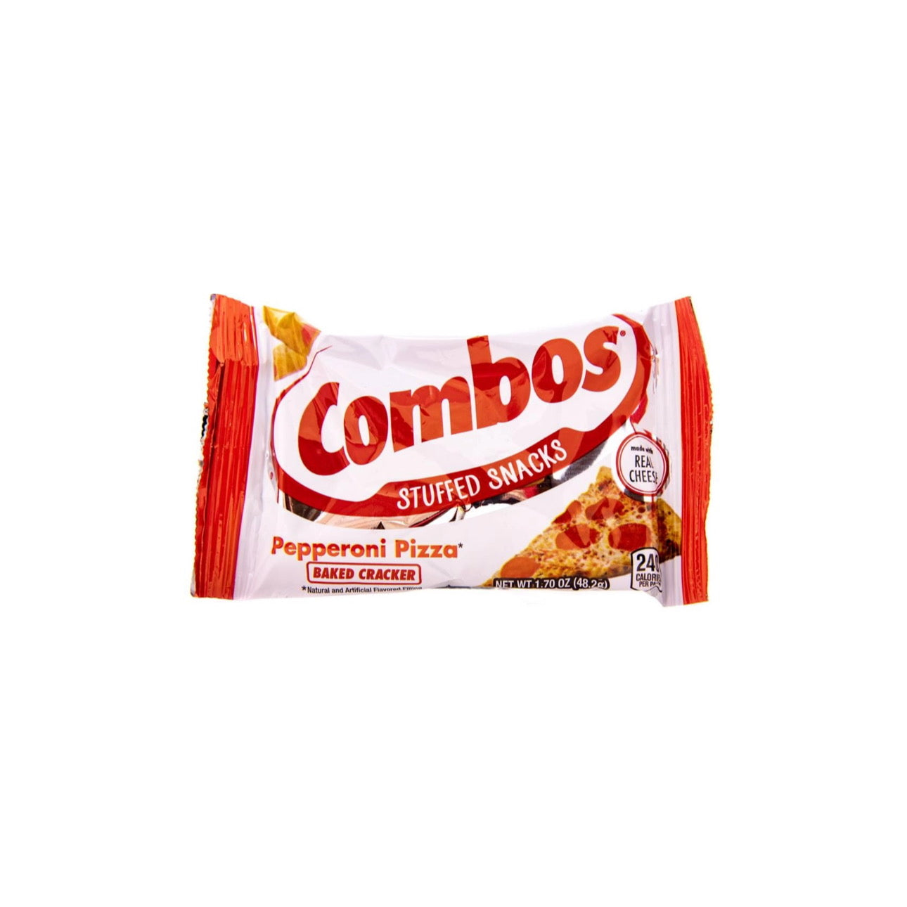 Combos Stuffed Snacks Pepperoni Pizza Baked Crackers Small Bag (48g) - Canada