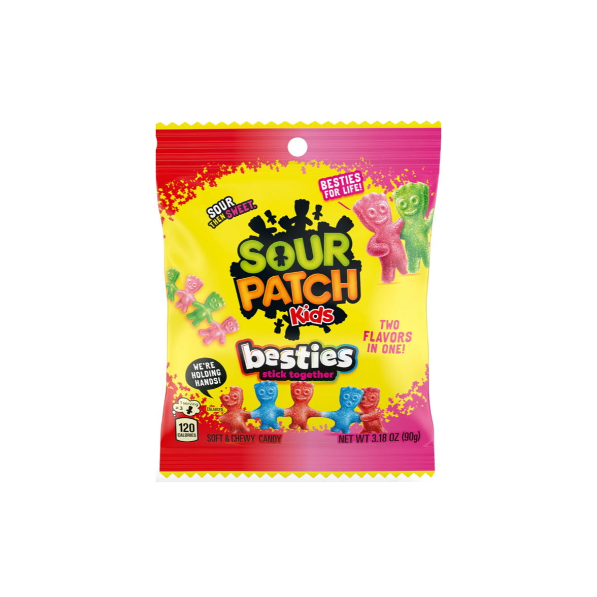 Sour Patch Kids Besties Candy Peg Bag (90g) - America