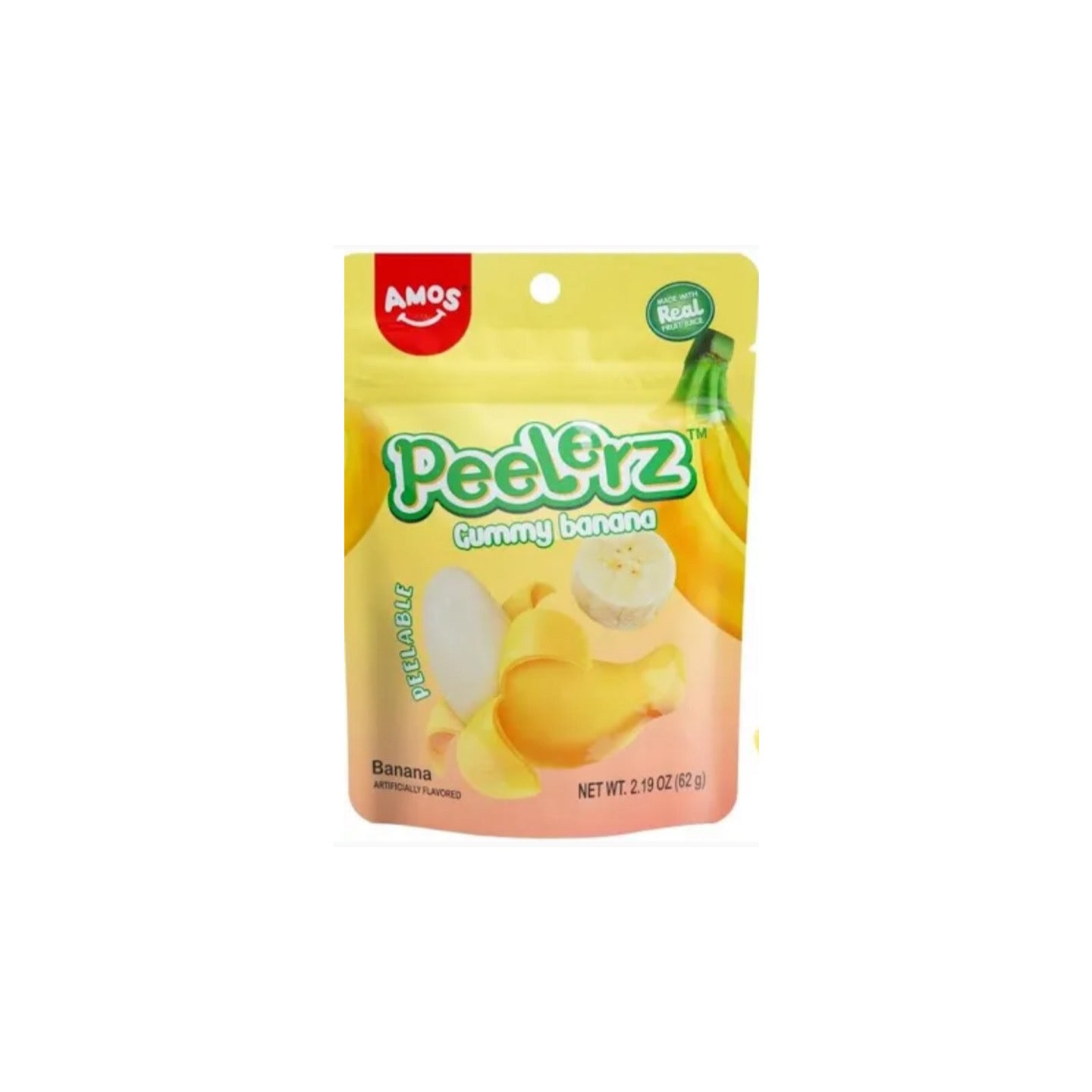 Amos Peelerz Gummy Banana Peg Bag (170g) - America