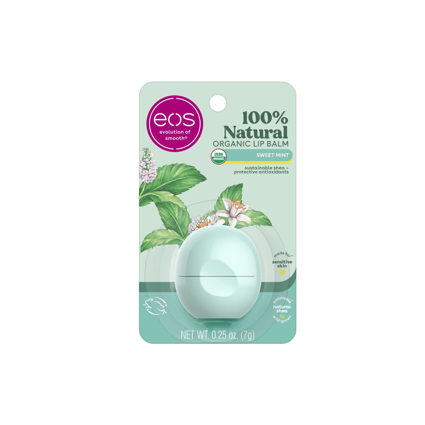 EOS Organic Lip Balm Sweet Mint (7g) - America