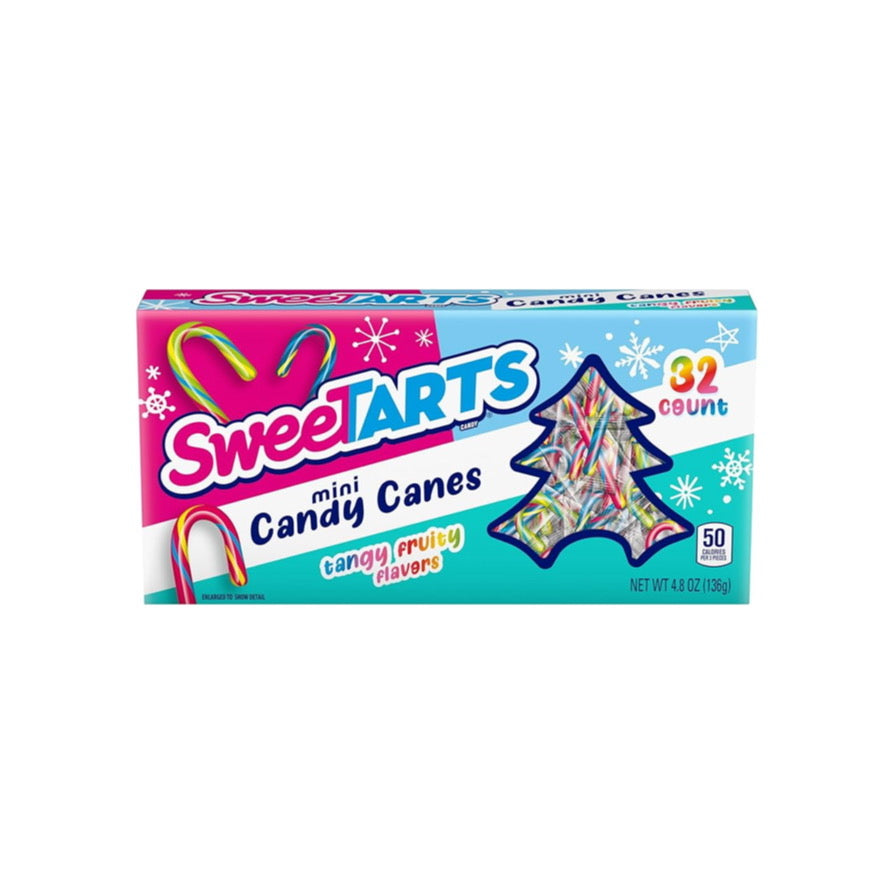 Sweetarts Mini Candy Canes Tangy Fruity Flavours 32ct (136g) - America