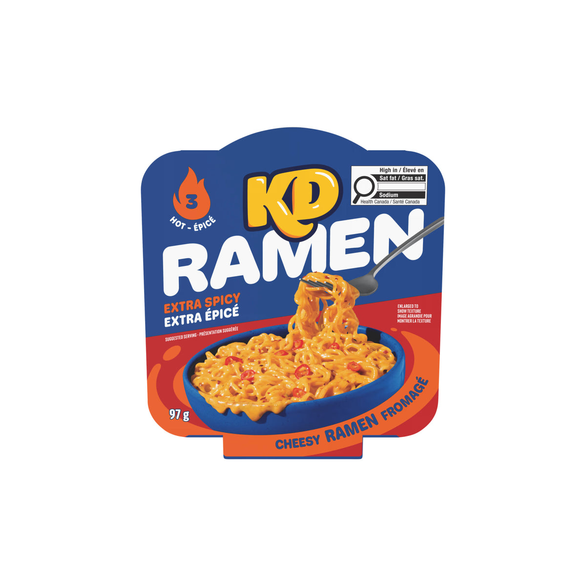 Kraft Dinner Extra Spicy Cheesy Ramen (97g) - Canada