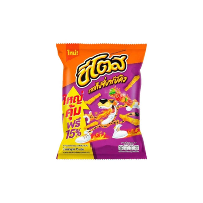 Cheetos Spicy BBQ Crunchy Cheese Snacks (75g) - Thailand