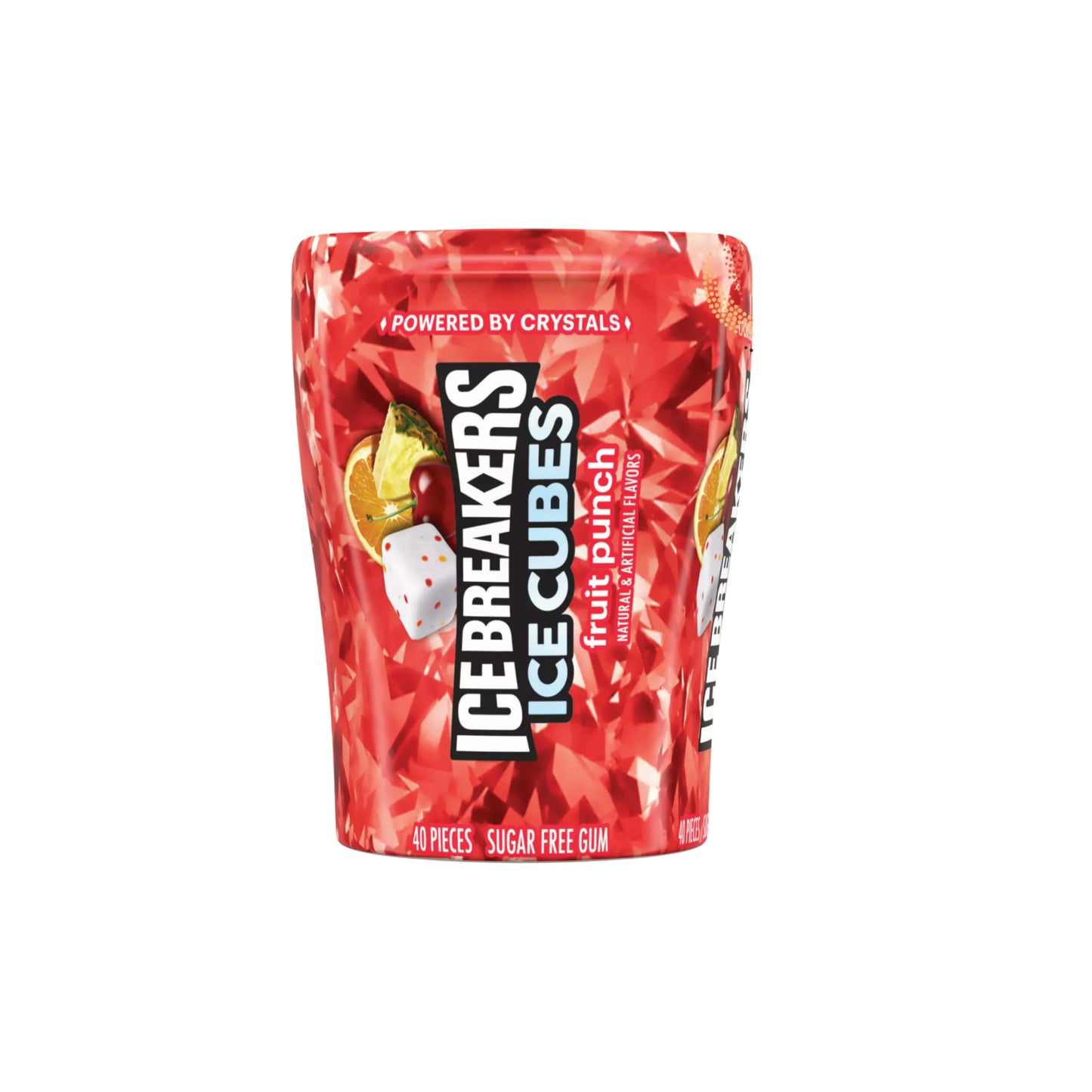 Ice Breakers Fruit Punch Ice Cubes Sugar Free Gum 40-Pieces (92g) - America