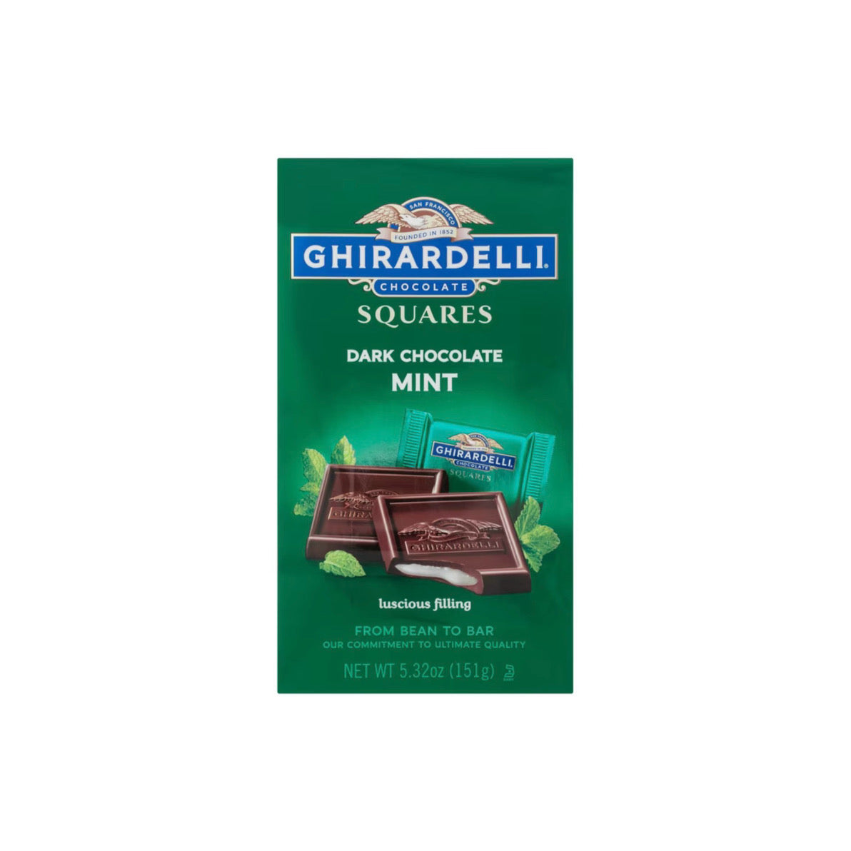 Ghirardelli Dark Chocolate Mint Squares (151g) - America