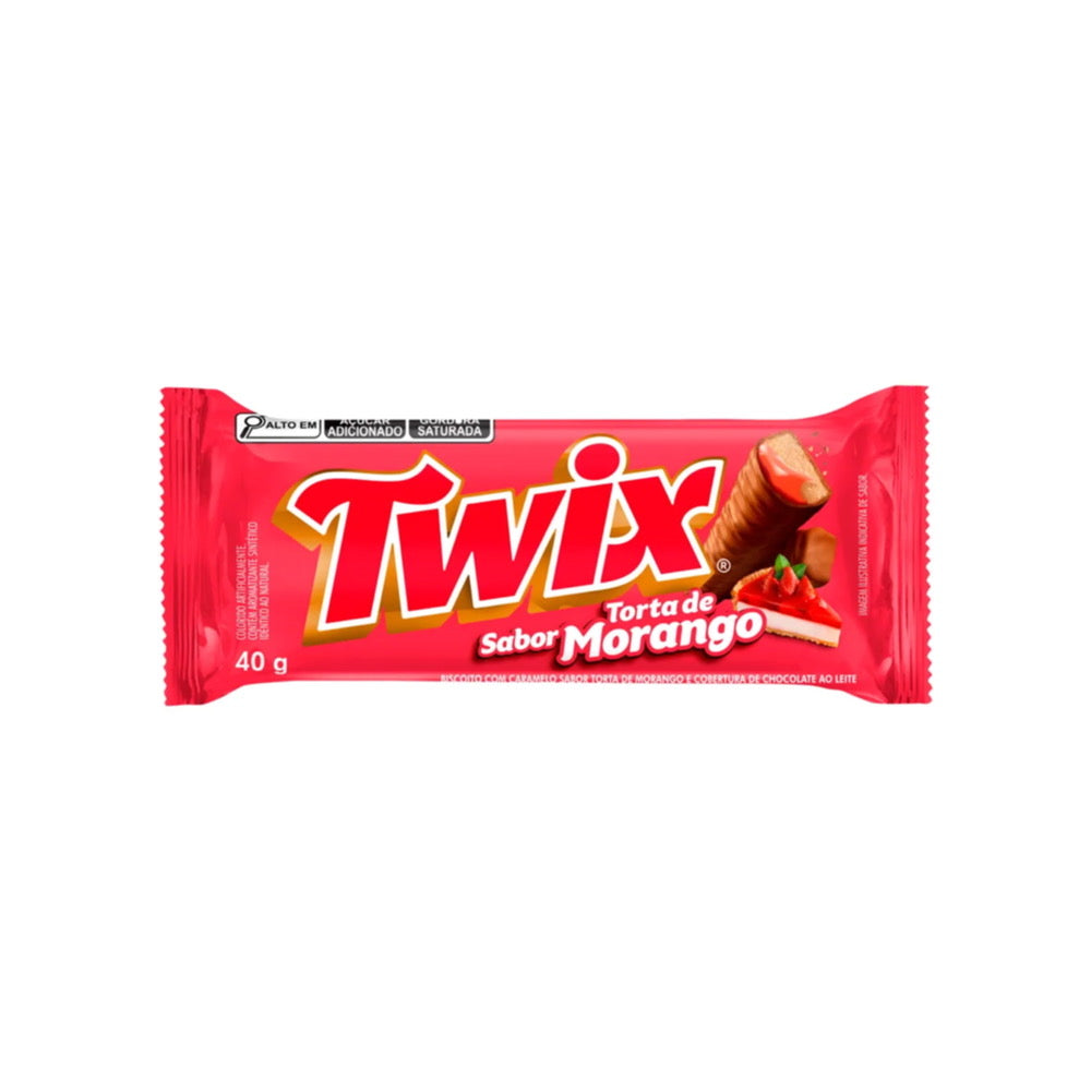Twix Strawberry Cheesecake (Sabor Torta De Morango) Chocolate Bar (40g) - Brazil