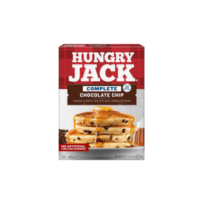 Hungry Jack Complete Chocolate Chip Pancake & Waffle Mix (794g) - America