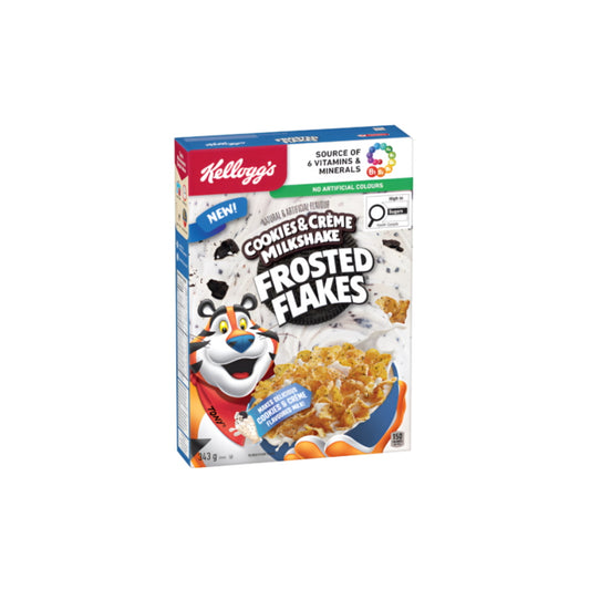 Kellogg’s Frosted Flakes Cookies & Crème Milkshake Cereal (343g) - Canada