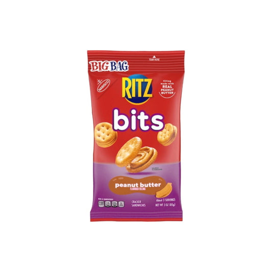 Nabisco Ritz Bits Peanut Butter Cracker Sandwiches Bag (85g) - America