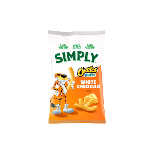 Simply Cheetos Puffs White Cheddar Cheese Snacks (226g) - America