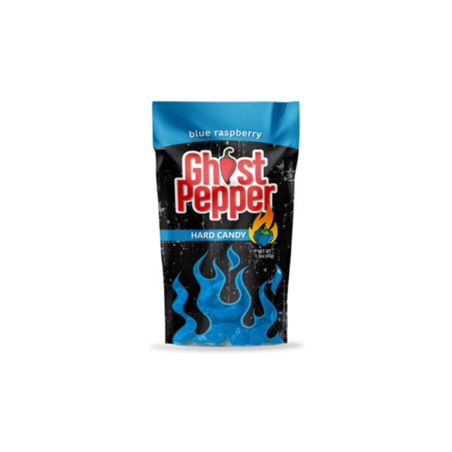 Flamethrower Candy's Ghost Pepper Hard Candy Blue Raspberry (36g) - America