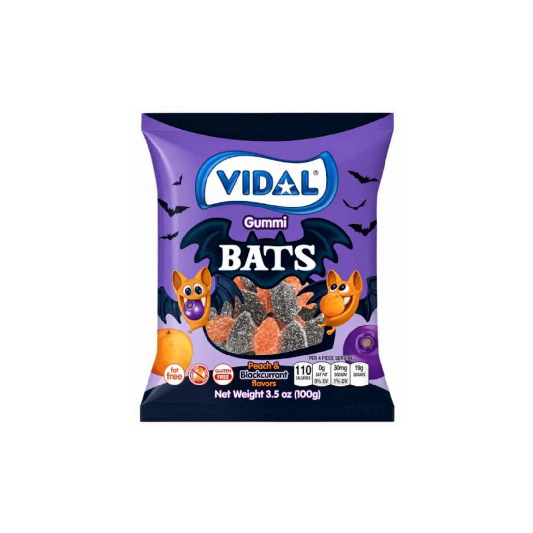 Vidal Halloween Sour Gummi Bats (100g) - America
