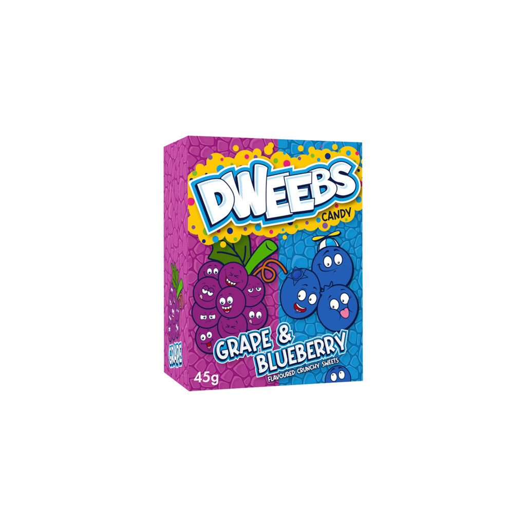 Dweebs Grape & Blueberry Crunchy Sweets (45g) - Pakistan