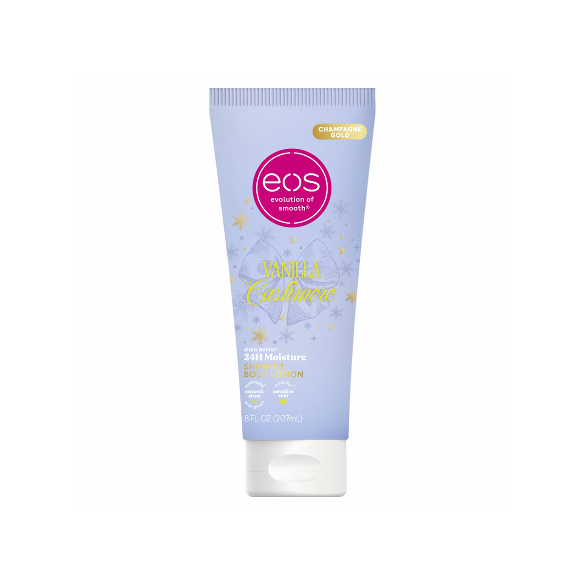 EOS Champagne Gold Vanilla Cashmere Shea Better 24hr Moisture Shimmer Body Lotion (207ml) - America