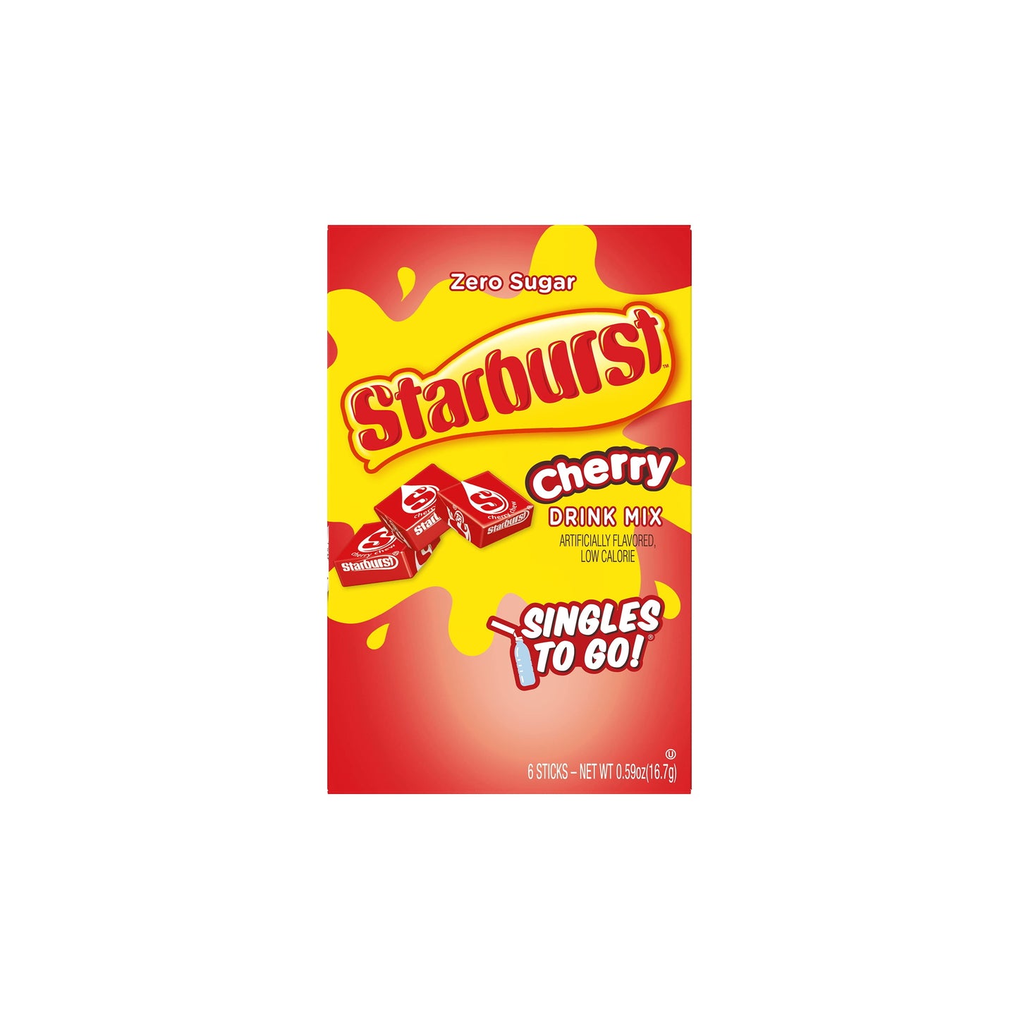 Starburst Singles To Go Cherry Drink Mix 6-Pack (16.7g) - America