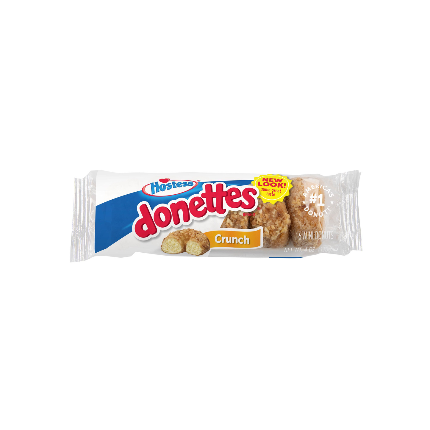 Hostess Crunch Donettes Mini Donuts 6-Pack (113g) - Americao