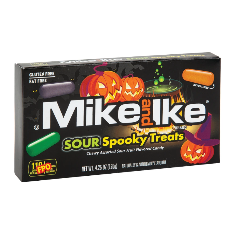 Mike and Ike Halloween Sour Spooky Treats Theatre Box (120g) - America