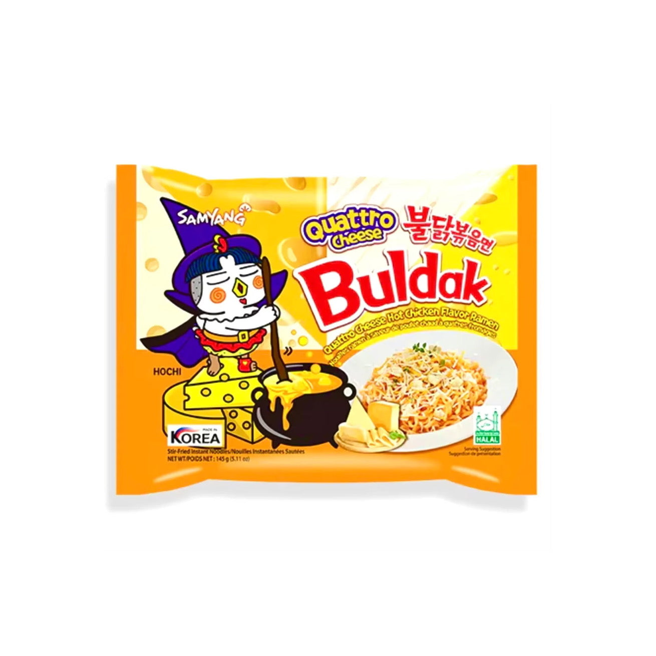 Samyang Buldak Four Cheese Hot Chicken Flavor Ramen (140g) - Korea