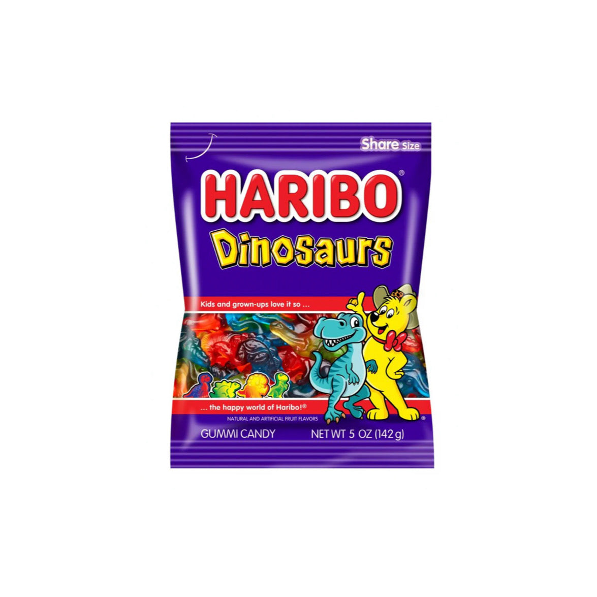 Haribo Dinosaurs Peg Bag (142g) - America