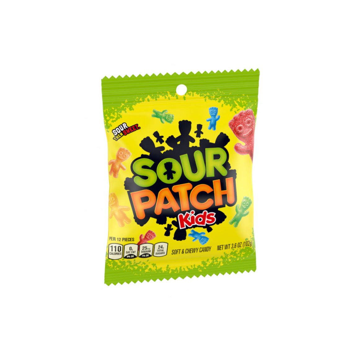 Sour Patch Kids Original Peg Bag (102g) - America ‼️BEST BEFORE 29/07/2025‼️