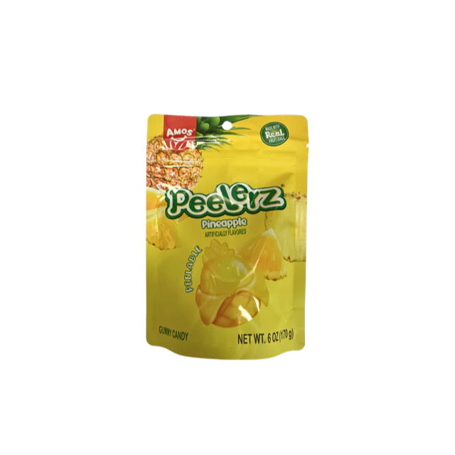 Amos Peelerz Gummy Pineapple Peg Bag (170g) - America
