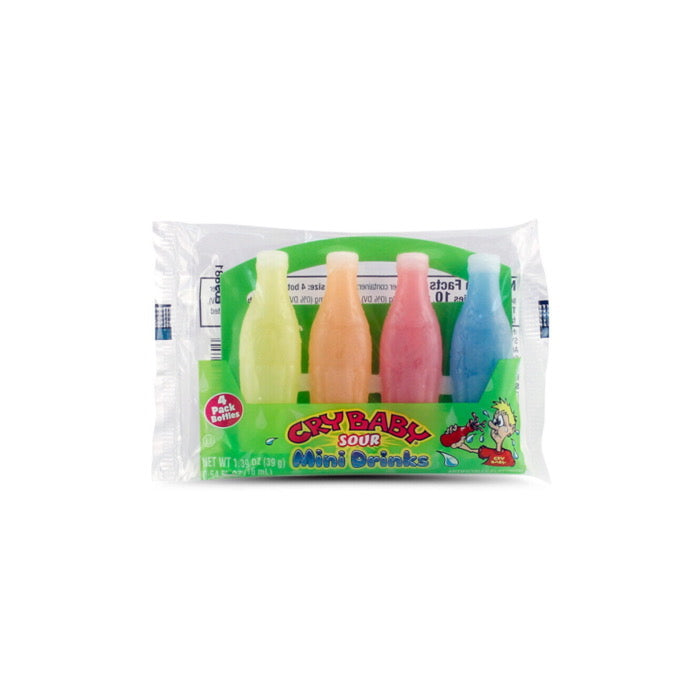 Cry Baby Sour Wax Bottles 4 Pack (39g) - America